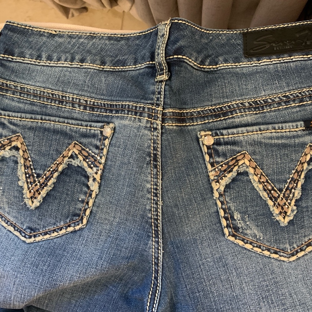 Seven7 Jeans Women's Blue Denim Jeans
